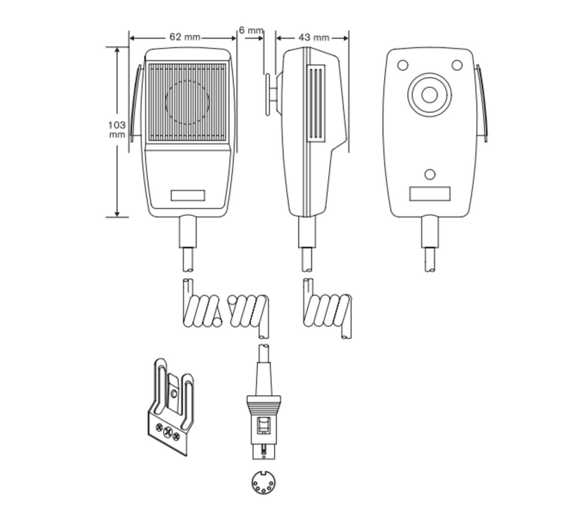 Bosch - LBB 9080/00 ​​всепосочен динамичен ръчен микрофон