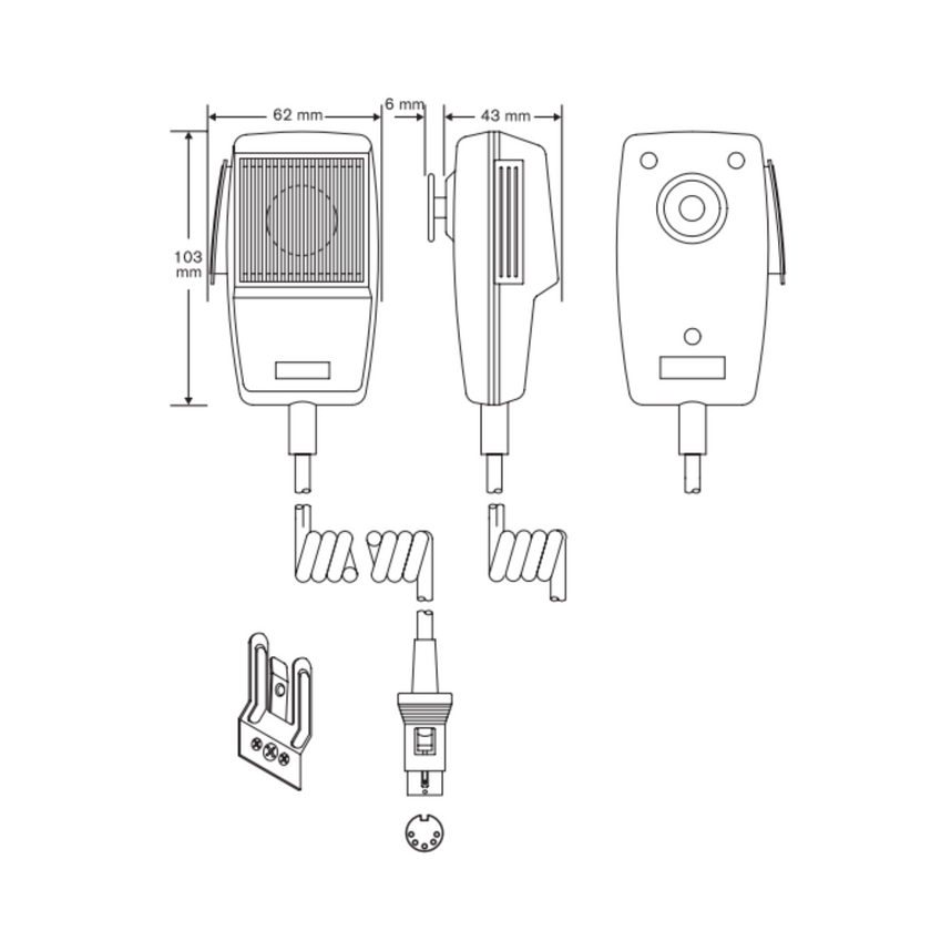 Bosch - LBB 9080/00 ​​всепосочен динамичен ръчен микрофон