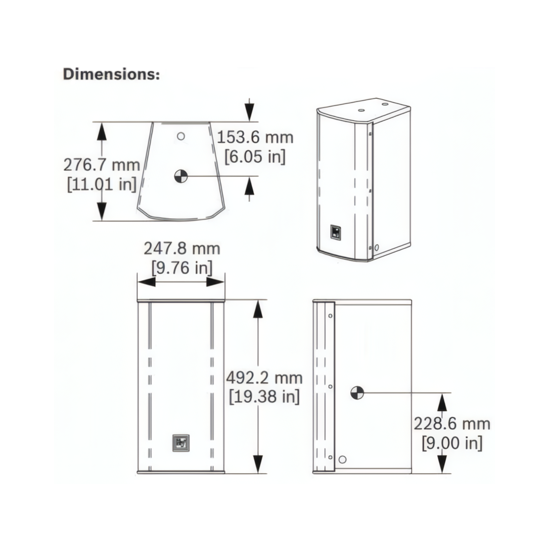 Bosch EVC-1082-00PIB(W), EVC-1082-96PIB(W) - Влагозащитени компактни пасивни двупосочни озвучителни тела - Image 4