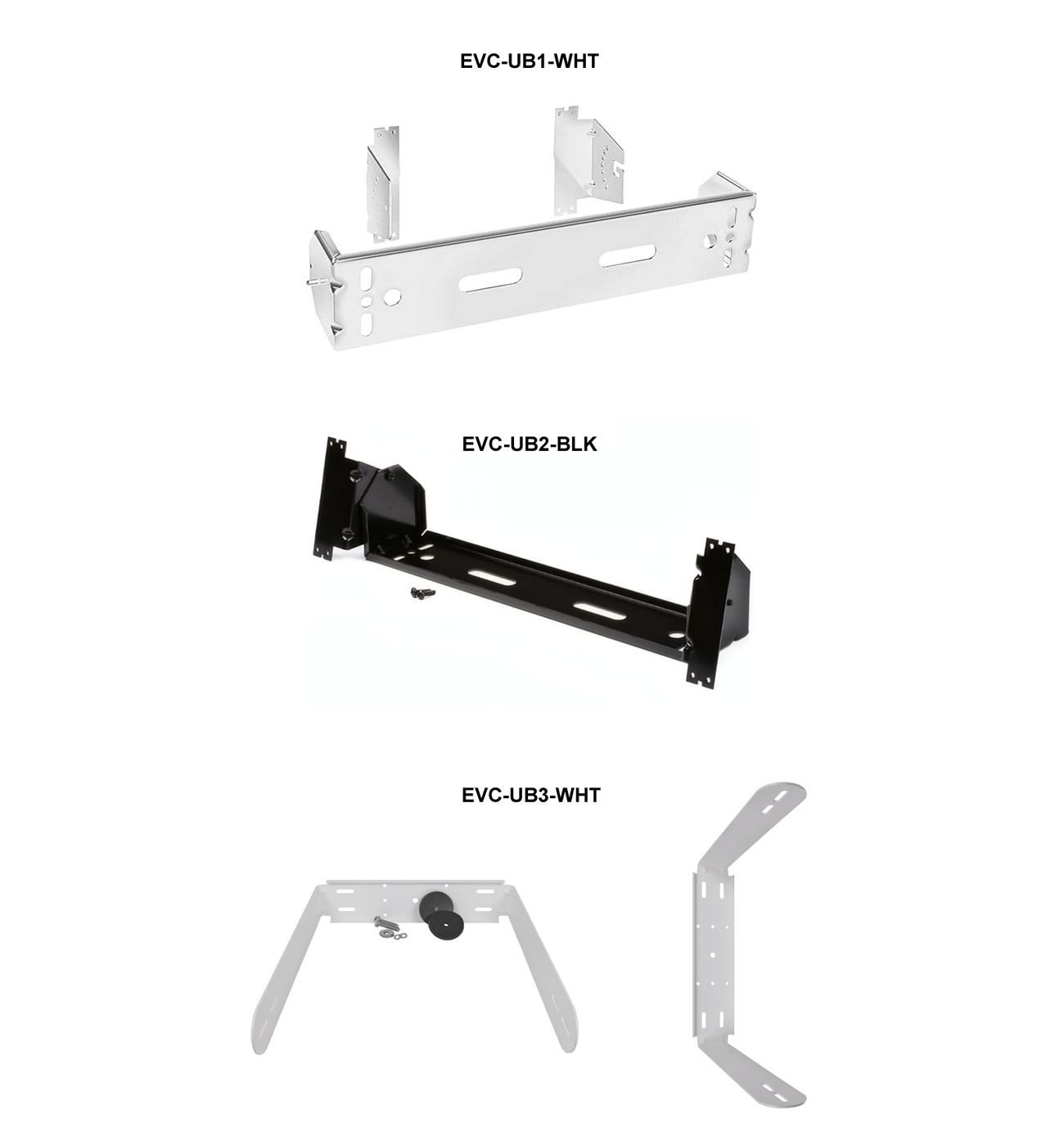 Bosch EVC-UB1(UB2, UB3)-BLK(WHT) - Професионални монтажни U-образни стойки (U-brackets)