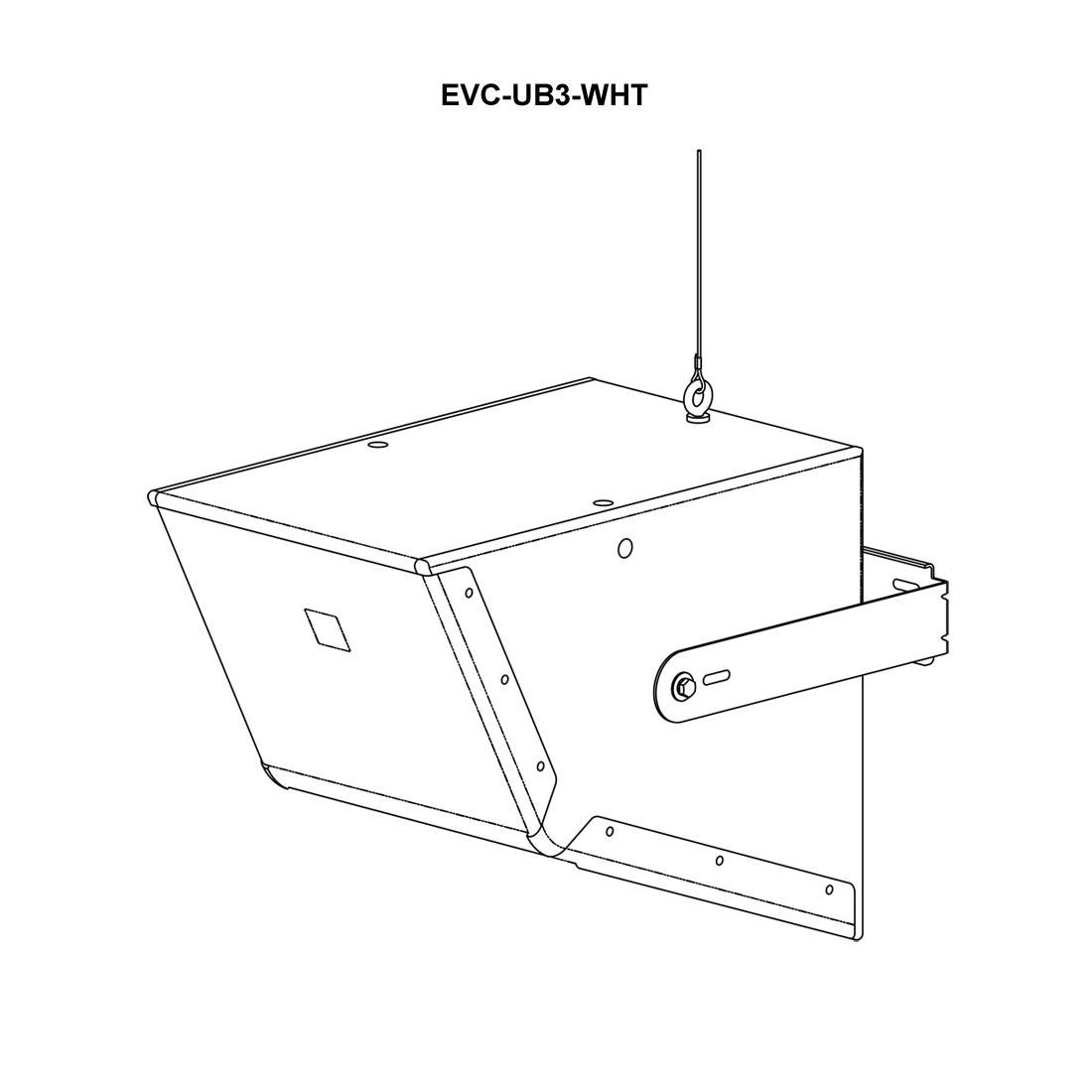 Bosch EVC-UB1(UB2, UB3)-BLK(WHT) - Професионални монтажни U-образни стойки (U-brackets) - Image 6